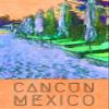 Iconic Arts Cancun Mexico Vintage Travel Laminated 24x36 Poster view 1