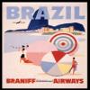 Iconic Arts Brazil Vintage Travel Laminated 18x24 Poster view 1