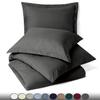 RAJVEER TEXTILE 5 Piece Bed in a Bag Set 100% Egyptian Cotton 600 Thread Count Duvet Cover Pillow Shams & Fitted Sheet with Extra Deep Pocket Soft Bedding(King Size, Elephant Grey) view 2