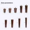 Walnut Color Solid Wood Sofa Legs,TV Cabinet,Support Legs,Bedside Table Legs,Coffee Table Legs,Wooden Legs,Furniture Raised Legs for Sofas,Beds,Armchairs,Etc. view 4