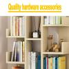 QWEASDF Kids Book Rack Storage Bookshelf, Kids Wooden Bookcase with Storage, Free Standing Against The Wall, Keep Bedrooms, Playrooms, and Classrooms Organized,White view 2