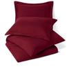 RAJVEER TEXTILE 5 Piece Bed in a Bag Set 100% Egyptian Cotton 600 Thread Count Duvet Cover Pillow Shams & Fitted Sheet with Extra Deep Pocket Soft Bedding(King Size, Burgundy) view 1