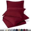 RAJVEER TEXTILE 5 Piece Bed in a Bag Set 100% Egyptian Cotton 600 Thread Count Duvet Cover Pillow Shams & Fitted Sheet with Extra Deep Pocket Soft Bedding(King Size, Burgundy) view 2