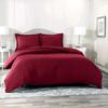 RAJVEER TEXTILE 5 Piece Bed in a Bag Set 100% Egyptian Cotton 600 Thread Count Duvet Cover Pillow Shams & Fitted Sheet with Extra Deep Pocket Soft Bedding(King Size, Burgundy) view 3