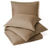 RAJVEER TEXTILE 5 Piece Bed in a Bag Set 100% Egyptian Cotton 600 Thread Count Duvet Cover Pillow Shams & Fitted Sheet with Extra Deep Pocket Soft Bedding(King Size, Taupe) view 1
