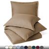 RAJVEER TEXTILE 5 Piece Bed in a Bag Set 100% Egyptian Cotton 600 Thread Count Duvet Cover Pillow Shams & Fitted Sheet with Extra Deep Pocket Soft Bedding(King Size, Taupe) view 2