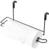 Basicwise Hanging Paper Towel Holder Over-The-Cabinet Door Organizer Rack Space-Saving Kitchen and Under-Sink Storage Solution for Standard Rolls with Easy Access for Home Office and Everyday Use view 1
