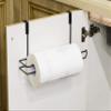 Basicwise Hanging Paper Towel Holder Over-The-Cabinet Door Organizer Rack Space-Saving Kitchen and Under-Sink Storage Solution for Standard Rolls with Easy Access for Home Office and Everyday Use view 3