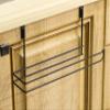 Basicwise Hanging Paper Towel Holder Over-The-Cabinet Door Organizer Rack Space-Saving Kitchen and Under-Sink Storage Solution for Standard Rolls with Easy Access for Home Office and Everyday Use view 4