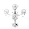 5 Arm Candelabra, Iron Frame Wedding Candle Holders Acrylic Crystal Candle Holders 55cm Gold/Silver Candelabra Candelabra Centerpiece for Dinner Party and Formal Event Decoration (Silver) view 2