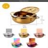 QIBOORUN Stainless Steel Deep Fryers Tempura Frying Pot With Thermometer Oil Fryer Chicken Wings, French Fries Dust-Proof Lid and Oil Drip Rack for Kitchen Cookingil Drip Rack for Kitchen Cooking-Red view 4