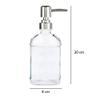 PYouo- Hand soap Dispenser, Glass Soap Dispenser, Rustproof Pump, Clear Pump Bottle, Countertop Accessories (Color : Clear, Size : 500ml) view 2