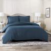 RAJVEER TEXTILE 5 Piece Bed in a Bag Set 100% Egyptian Cotton 600 Thread Count Duvet Cover Pillow Shams & Fitted Sheet with Extra Deep Pocket Soft Bedding(King Size, Medium Blue) view 3