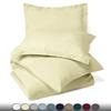 RAJVEER TEXTILE 5 Piece Bed in a Bag Set 100% Egyptian Cotton 600 Thread Count Duvet Cover Pillow Shams & Fitted Sheet with Extra Deep Pocket Soft Bedding(King Size, Ivory) view 2
