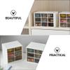 Cabilock 2pcs Creative Makeup Organizer Box Storage Container for Cosmetics Sundries and Practical and Space-saving Design White view 3