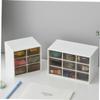 Cabilock 2pcs Creative Makeup Organizer Box Storage Container for Cosmetics Sundries and Practical and Space-saving Design White view 4
