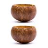 Rainforest Bowls Set of 2 Small Original Coconut Bowls, 2 Wooden Spoons & 2 Reusable Bamboo Straws - 100% Natural, Hand Carved by Artisans, Eco-Friendly & Sustainable - Smoothie/Acai/Salad Bowls view 2