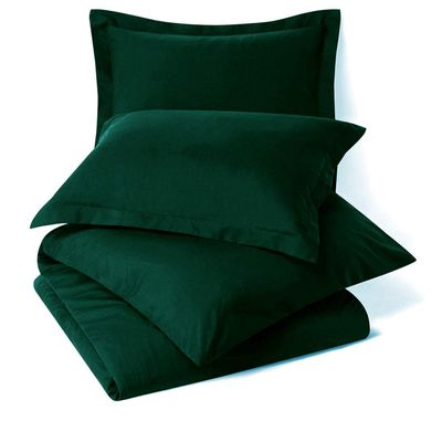 RAJVEER TEXTILE 5 Piece Bed in a Bag Set 100% Egyptian Cotton 600 Thread Count Duvet Cover Pillow Shams & Fitted Sheet with Extra Deep Pocket Soft Bedding(King Size, Teal)