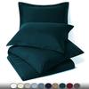RAJVEER TEXTILE 5 Piece Bed in a Bag Set 100% Egyptian Cotton 600 Thread Count Duvet Cover Pillow Shams & Fitted Sheet with Extra Deep Pocket Soft Bedding(King Size, Teal) view 2