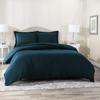RAJVEER TEXTILE 5 Piece Bed in a Bag Set 100% Egyptian Cotton 600 Thread Count Duvet Cover Pillow Shams & Fitted Sheet with Extra Deep Pocket Soft Bedding(King Size, Teal) view 3