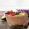Rainforest Bowls Set of 2 Jumbo Stripes Coconut Bowls, 2 Wooden Spoons & 2 Reusable Bamboo Straws - 100% Natural, Hand Carved by Artisans, Eco-Friendly & Sustainable - Smoothie/Acai/Salad Bowls view 3
