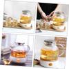 2pcs Glass Teapot with Lid Warmer Tea Tool for Tea Acid Alkali Resistant for Home Gatherings Assorted Color view 2