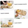 2pcs Glass Teapot with Lid Warmer Tea Tool for Tea Acid Alkali Resistant for Home Gatherings Assorted Color view 3