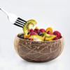 Rainforest Bowls Set of 2 Jumbo Waves Coconut Bowls, 2 Wooden Spoons & 2 Reusable Bamboo Straws - 100% Natural, Hand Carved by Artisans, Eco-Friendly & Sustainable - Smoothie/Acai/Salad Bowls view 3