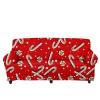 FKELYI Stylish Beautiful Christmas Sugar Print Sofa Covers Couch Cushion Covers Stretch Sofa Slipcovers Anti-Slip Furniture Protector for Living Room Bedroom-M view 1