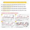 FKELYI Stylish Beautiful Christmas Sugar Print Sofa Covers Couch Cushion Covers Stretch Sofa Slipcovers Anti-Slip Furniture Protector for Living Room Bedroom-M view 3