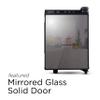 BLACK+DECKER 6 Bottle Wine Fridge, Wine Cooler with Mirrored Front, Mini Wine Fridge Thermoelectric, BD60316 view 2