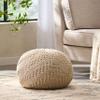 Christopher Knight Home Barwick Pouf, Ivory view 2