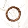 Garneck Natural Grapevine Wreaths Christmas Rattan Wreath Craft Vine Branch Wreath Dried Ring Garland Wooden Twig for Christmas Holiday Wedding Supplies 40cm view 2