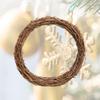 Garneck Natural Grapevine Wreaths Christmas Rattan Wreath Craft Vine Branch Wreath Dried Ring Garland Wooden Twig for Christmas Holiday Wedding Supplies 40cm view 4