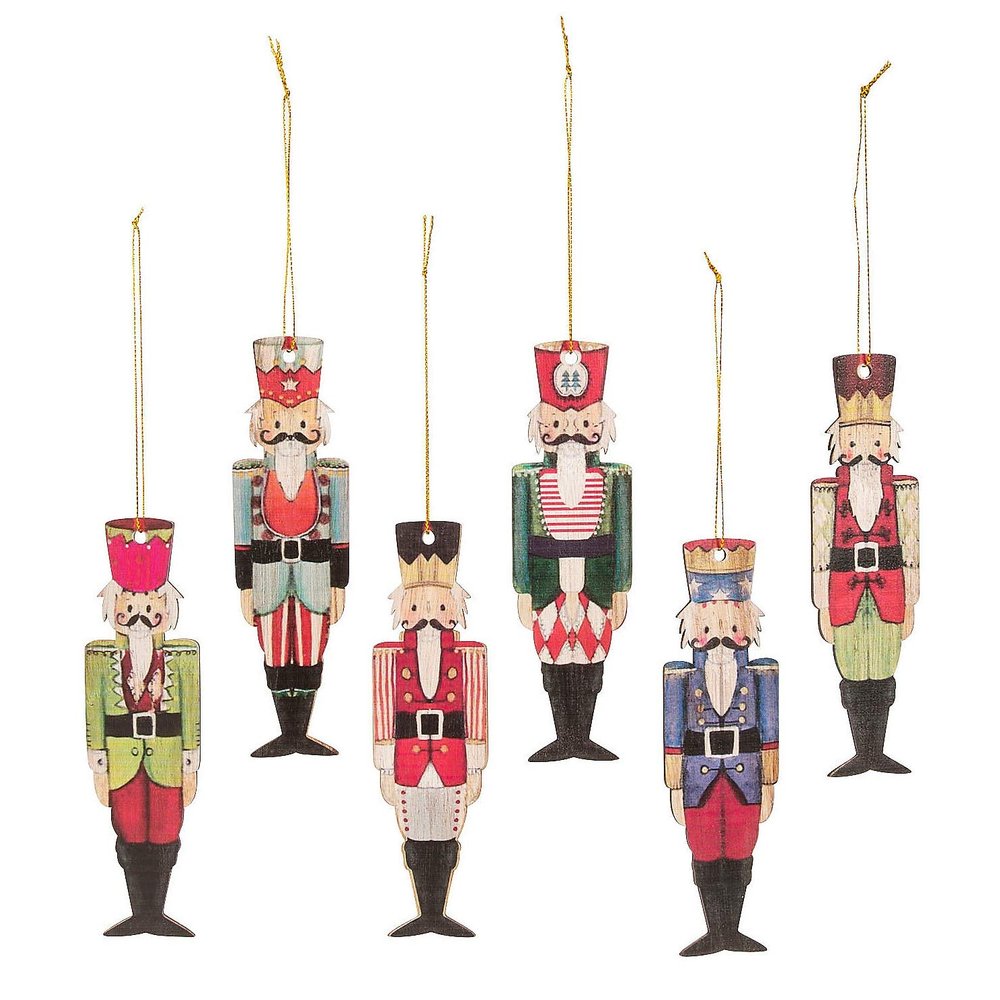 12 Piece(s) Nutcracker Character Ornaments