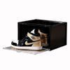 TBW magnetic drop side shoe box storage containers sneaker storage shoe storage box shoe bins Foldable Stackable Closet Shelf Shoe Organizer (black, 6pc) view 1
