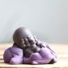 1Pc Buddha Statue Sculpture Decor Ceramic Maitreya Statue of Buddha Tea Sculpture Figurine Hand Carved Craft Display Ornament Tea Decoration view 4