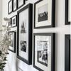 Modern 39x14 Black Picture Frame Wood with Acrylic Plexi Glass - Wall Hanging - Real Wooden Edge - Large 14x39 Frame Size For Family Photo Portrait, Poster Prints, Documents, Art Print- Modern Memory Design view 2