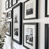 Modern 22x6 Black Picture Frame Wood with Acrylic Plexi Glass - Wall Hanging - Real Wooden Edge - Large 6x22 Frame Size For Family Photo Portrait, Poster Prints, Documents, Art Print- Modern Memory Design view 2
