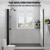 MNSSRN Magnetic Invisible Shower Curtain, Multifunctional Foldable Bathroom Shower Curtain,Black,180 * 161/170cm view 2