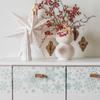 NAKLEO Christmas Painting Stencil, Reusable Plastic Artificial Snow Spray Stencil for Window Decoration, L 17.7x37.4, Christmas Patterns, Snowflake Border view 3
