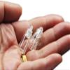QXcom 60 Pieces 1ml Mini Small Clear Glass Bottles Vials Tiny Jar with Plastic Stopper Miniature Bottle Message Bottle Gift DIY Decoration Wishing Bottle for Pendant Arts Crafts Wedding Party Favors view 3