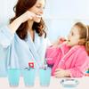 Bathroom Accessories Set 6 Piece Bath Accessory Bathroom Supplies Set with Bin Holder Dish Dispenser Tumbler Toothbrush Holder, Mint Green view 2