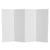 4 ft. Short White Temporary Cardboard Folding Screen - 4 Panels view 1