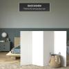 4 ft. Short White Temporary Cardboard Folding Screen - 4 Panels view 2