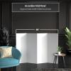 4 ft. Short White Temporary Cardboard Folding Screen - 4 Panels view 3