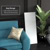 4 ft. Short White Temporary Cardboard Folding Screen - 4 Panels view 4