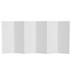 4 ft. Short White Temporary Cardboard Folding Screen - 6 Panels view 1