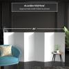 4 ft. Short White Temporary Cardboard Folding Screen - 6 Panels view 3
