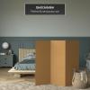 4 ft. Short Brown Temporary Cardboard Folding Screen - 3 Panels view 2